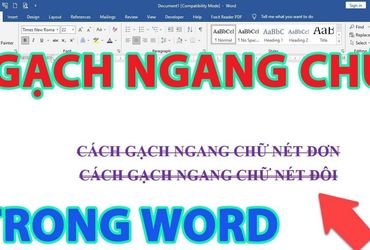 Cách tạo gạch ngang chữ trong Word dễ dàng và hiệu quả