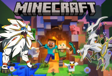 Unleashing the Magic: Witness the Astonishing Transformation of Arceus and Solgaleo with Incredible Minecraft Graphics!