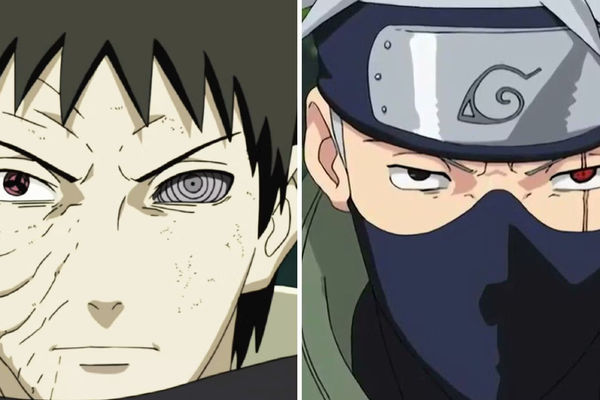 obito and kakashi fight