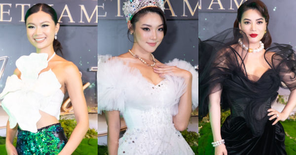 Trương Ngọc Ánh khoe vẻ đẹp uyển chuyển bên nhân vật ấn tượng tại Chung kết Miss Earth Vietnam