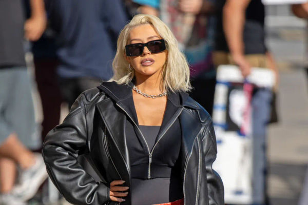 Christina Aguilera Embraces Sculptural Heels Trend on 'Jimmy
