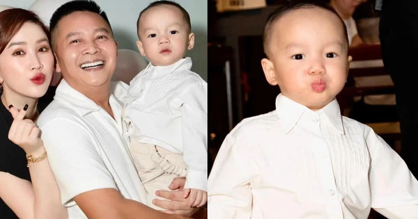 Bảo Thy quên không làm một điều đặc biệt trong sinh nhật con trai, nhóc tỳ siêu dễ thương giống y nguyên bản với ông xã doanh nhân