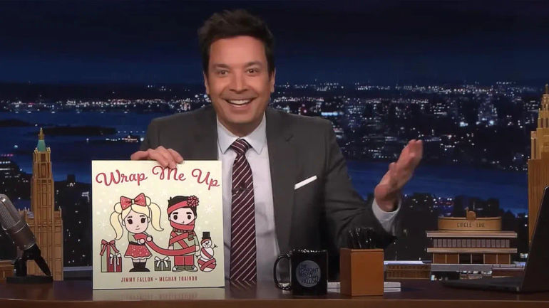 Jimmy Fallon and Meghan Trainor Trigger Holiday Cheer with Festive Hit 'Wrap Me Up!'