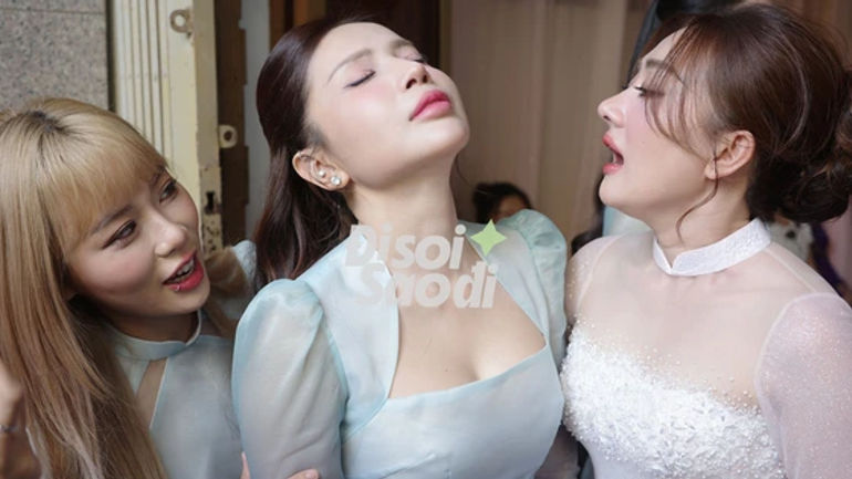 Khả Như gây chú ý với thái độ phản ứng khi bị nhắc nhở không được quạu trong lễ ăn hỏi Phương Lan - Phan Đạt