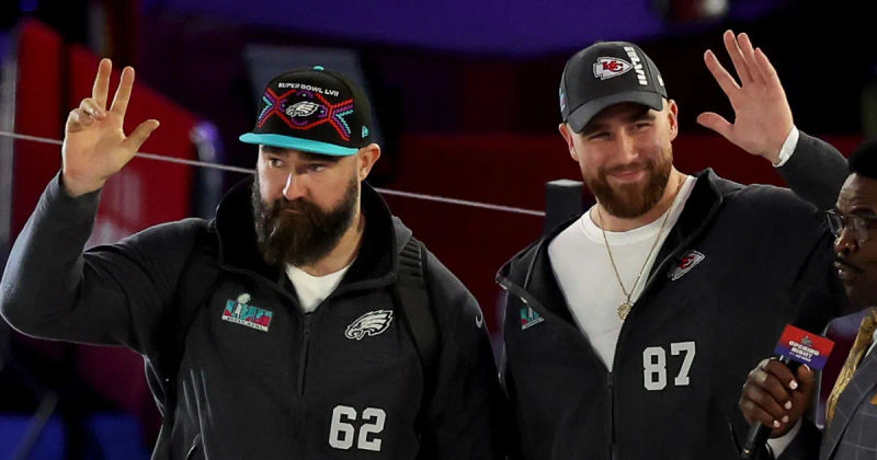 Travis and Jason Kelce Express Discomfort with Spotlight During NFL Face-Offs