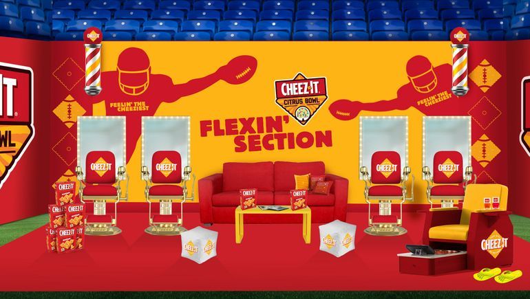 Enhanced Citrus Bowl Sponsorship by Cheez-It includes In-Stadium Barbershop and Spa Experience