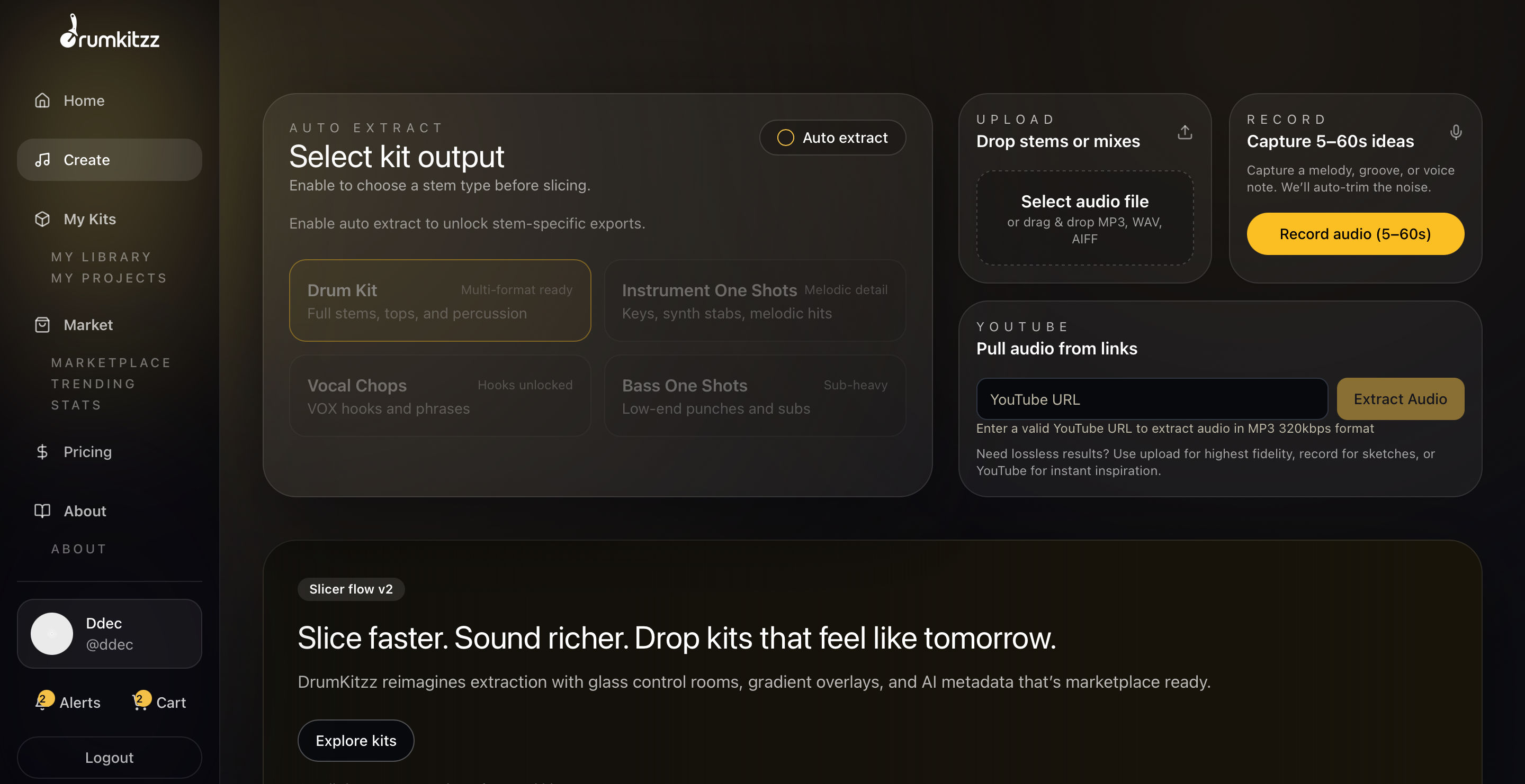 Inside the DrumKitzz builder