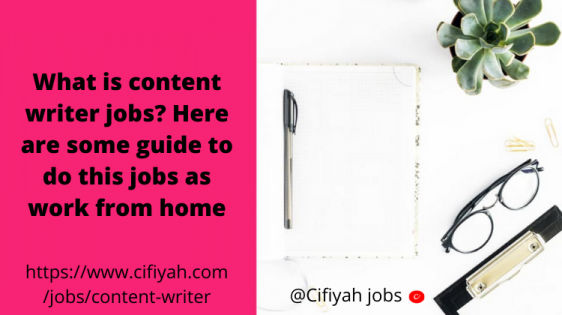 content writer jobs