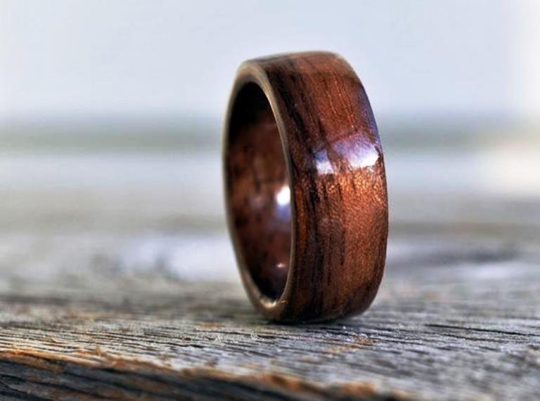 Wooden mens rings