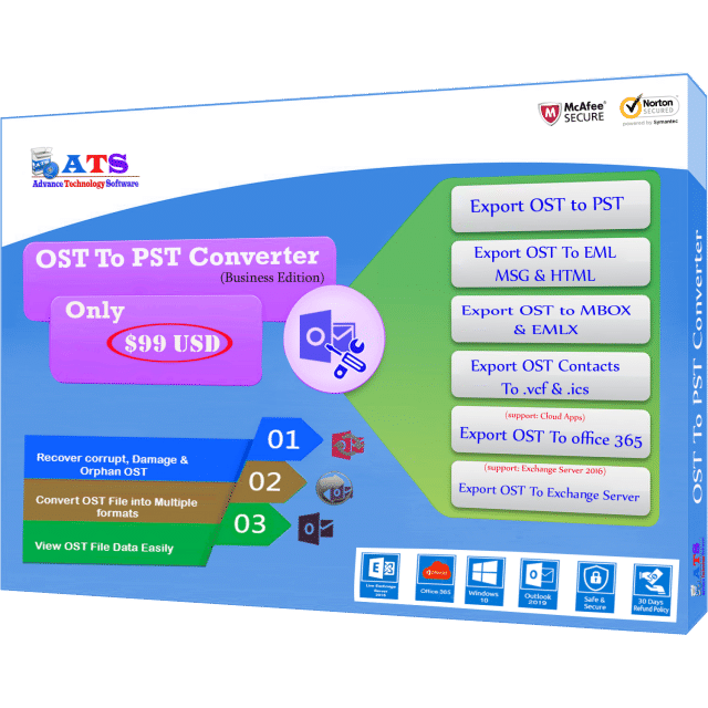 Features of ATS OST to PST Converter