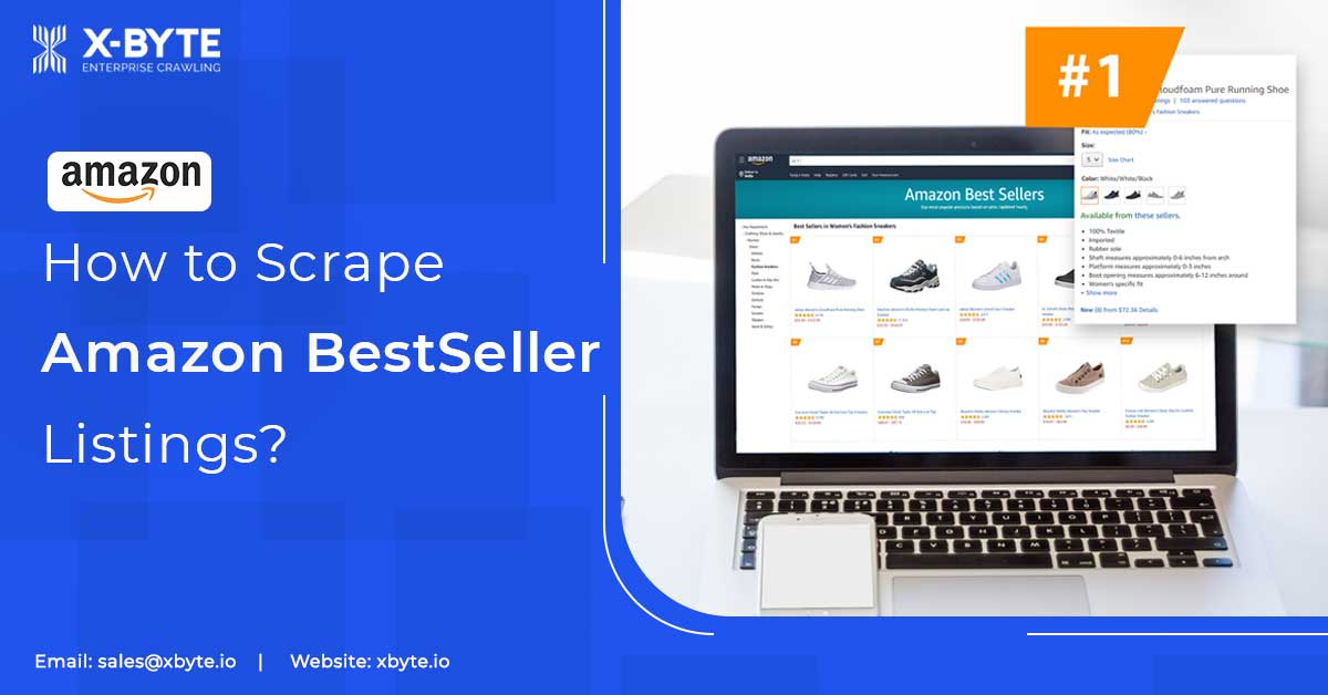 Amazon Best Seller Listings Scraping : X-Byte Enterprise Crawling