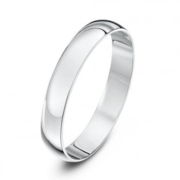 D-shape wedding rings