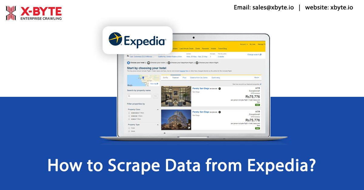 How to Scrape Flight and Hotel, Villa Price Data from Expedia