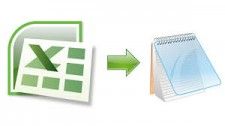 import Excel to TXT 