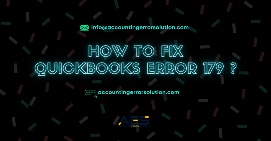 QuickBooks Error 179
