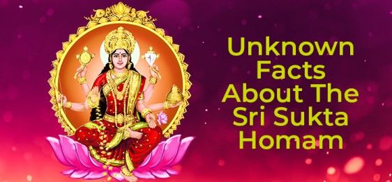 Unknown Facts About The Sri Sukta Homam