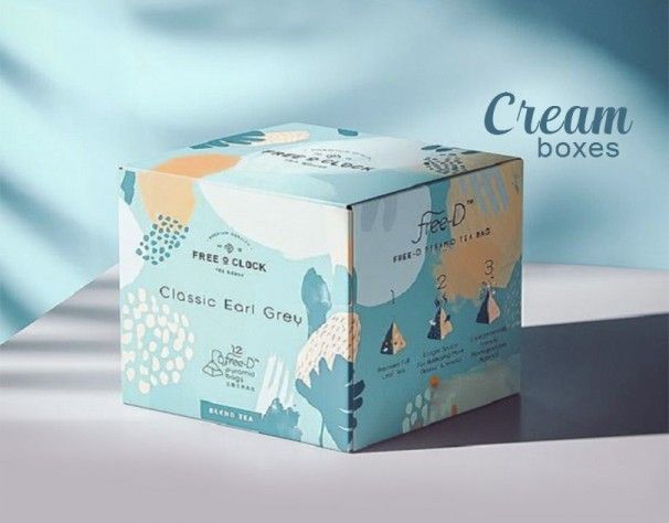 custom cream boxes