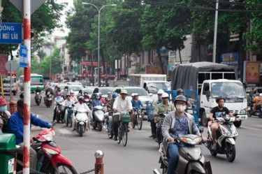 Motorcyclists Lane Splitting