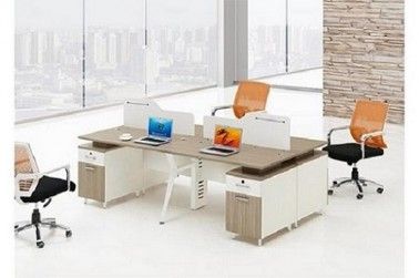 4 person workstation partition furniture