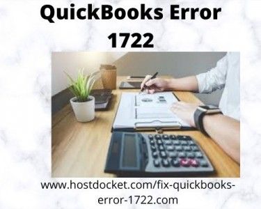 QuickBooks error 1722