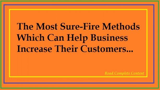 Business Increase Their Customers