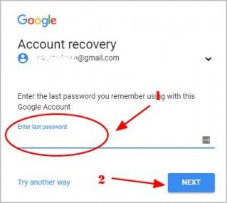 Google account recovery