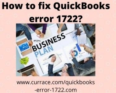 QuickBooks error 1722