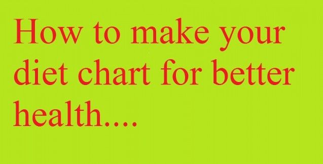 diet chart for better health