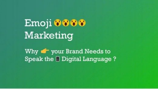 EMOJI MARKETING, BRAND MARKETING, DIGITALMARKETING via EMOJI