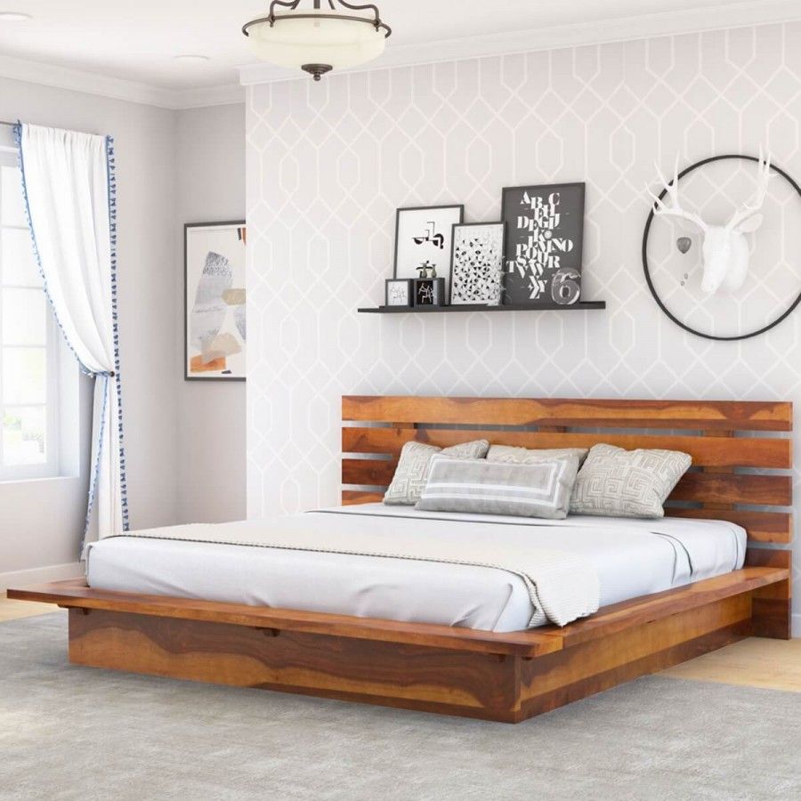 King platform bed