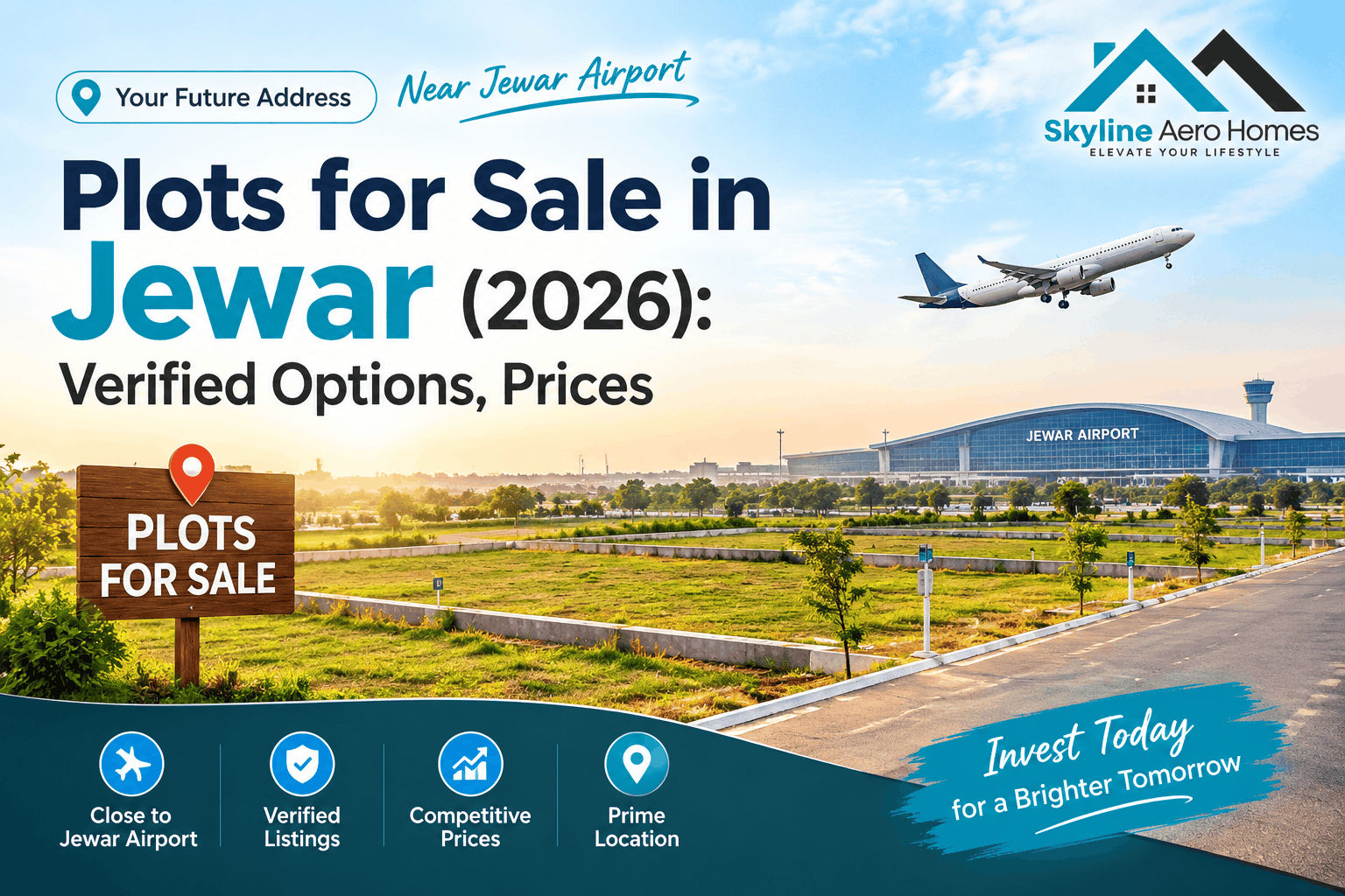 Plots for Sale in Jewar (2026): Verified Options, Prices & How to Buy
