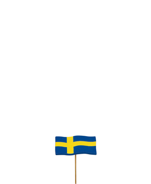 produktbild för Stick Svenska Flaggan Trä 24st/fp 87-70104
