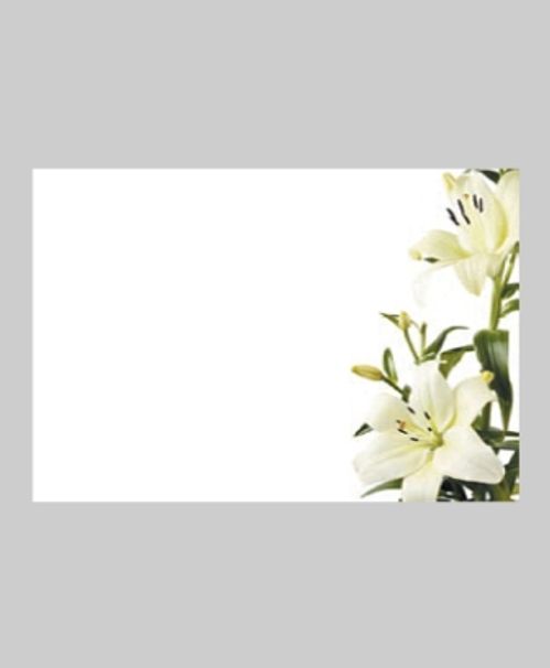 produktbild för Blomsterkort Med Vita Liljor 9/Fpn