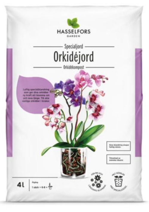 produktbild för Jord / Orchidekompost Hasselfors 4 L