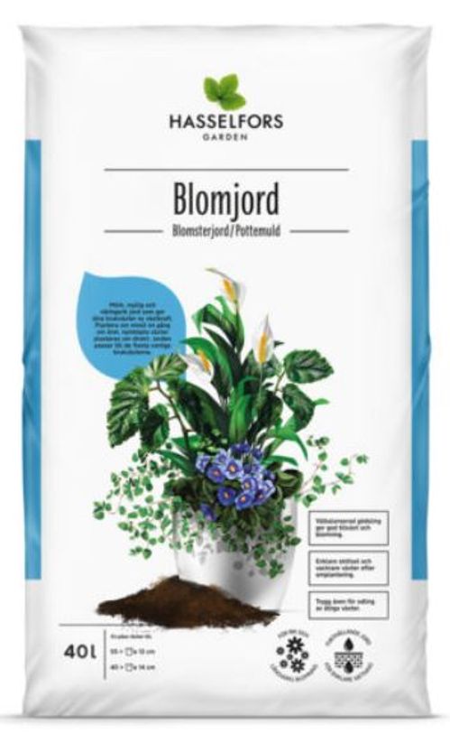 produktbild för Blomjord 40 L Hasselfors