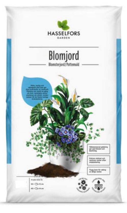 produktbild för Blomjord 10 L Hasselfors