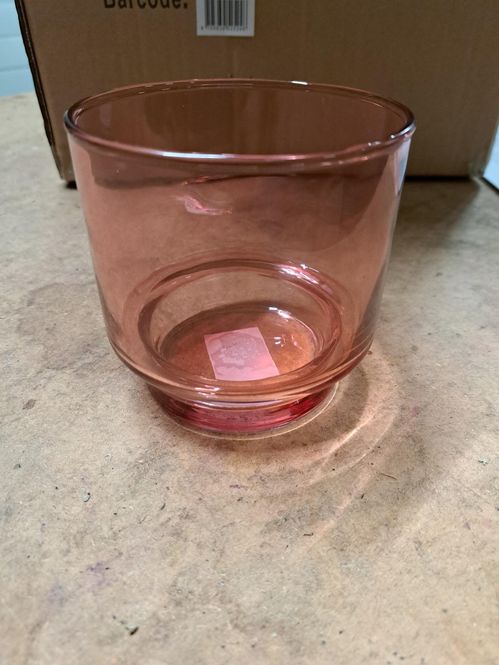 produktbild för Vilis Glas Kruka 952524  10D 10H Rosa