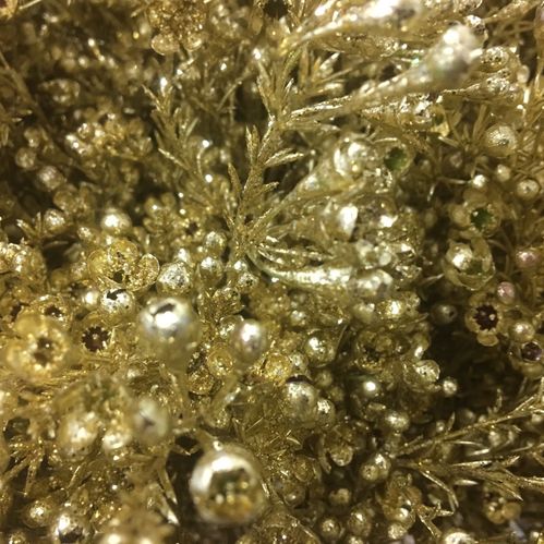 WAXBLOMMA FÄRGAD GULD M GLITTER