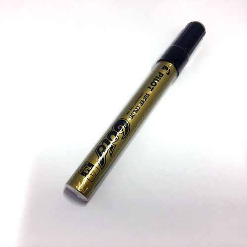 TEXTPENNA GULD MEDIUM RUND TOPP