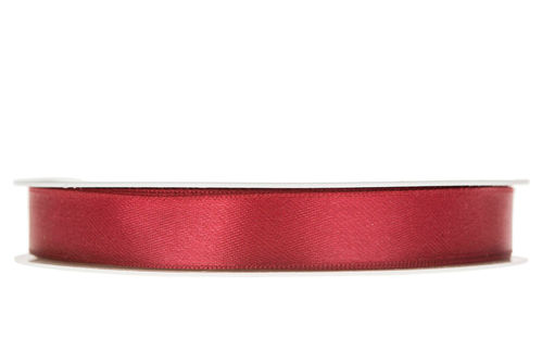 BAND SATIN VINRÖD 15MM