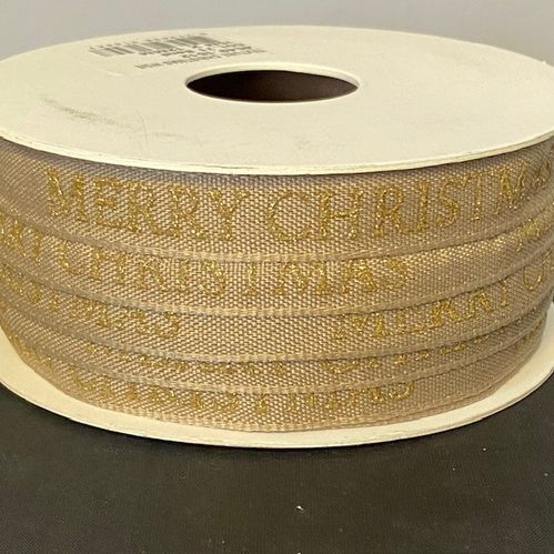 BAND GOD JUL SAND/GULD 12MM