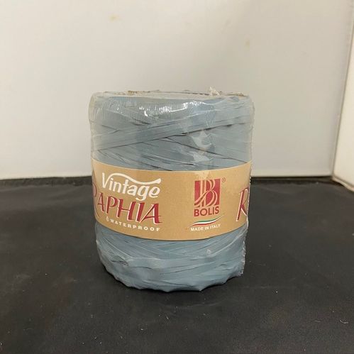 RAPHIA VINTAGE BLÅGRÅ AVIO