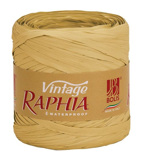 RAPHIA VINTAGE SENAPSGUL