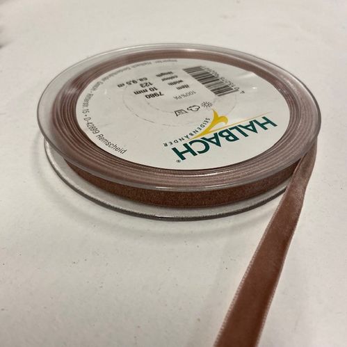 BAND SAMMET SMUTSROSA 10MM
