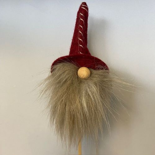 AL 17019 TOMTE STICKS M-RÖD/BEIGE MIX x24