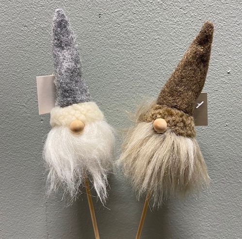 AL 17029 TOMTE STICKS GRÅ/BRUN MIX x24
