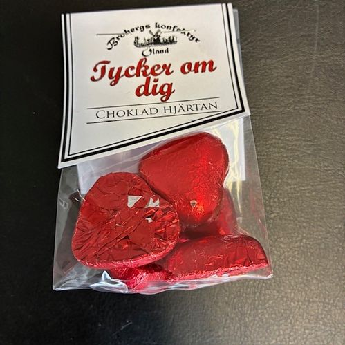 CHOKLAD BUDSKAP TYCKER OM DIG 50G