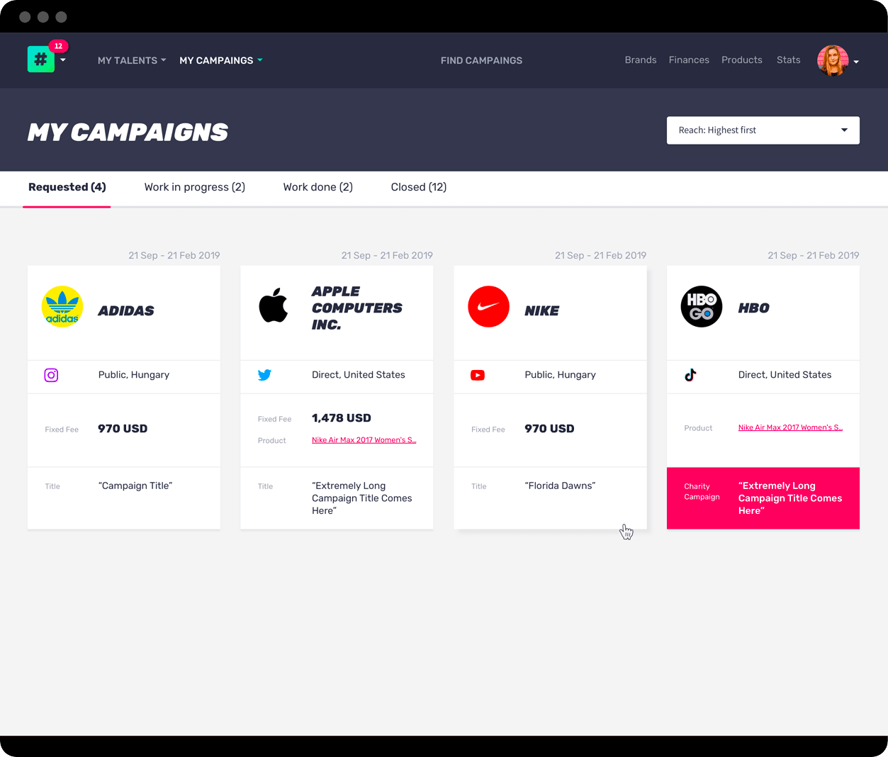 find campaigns