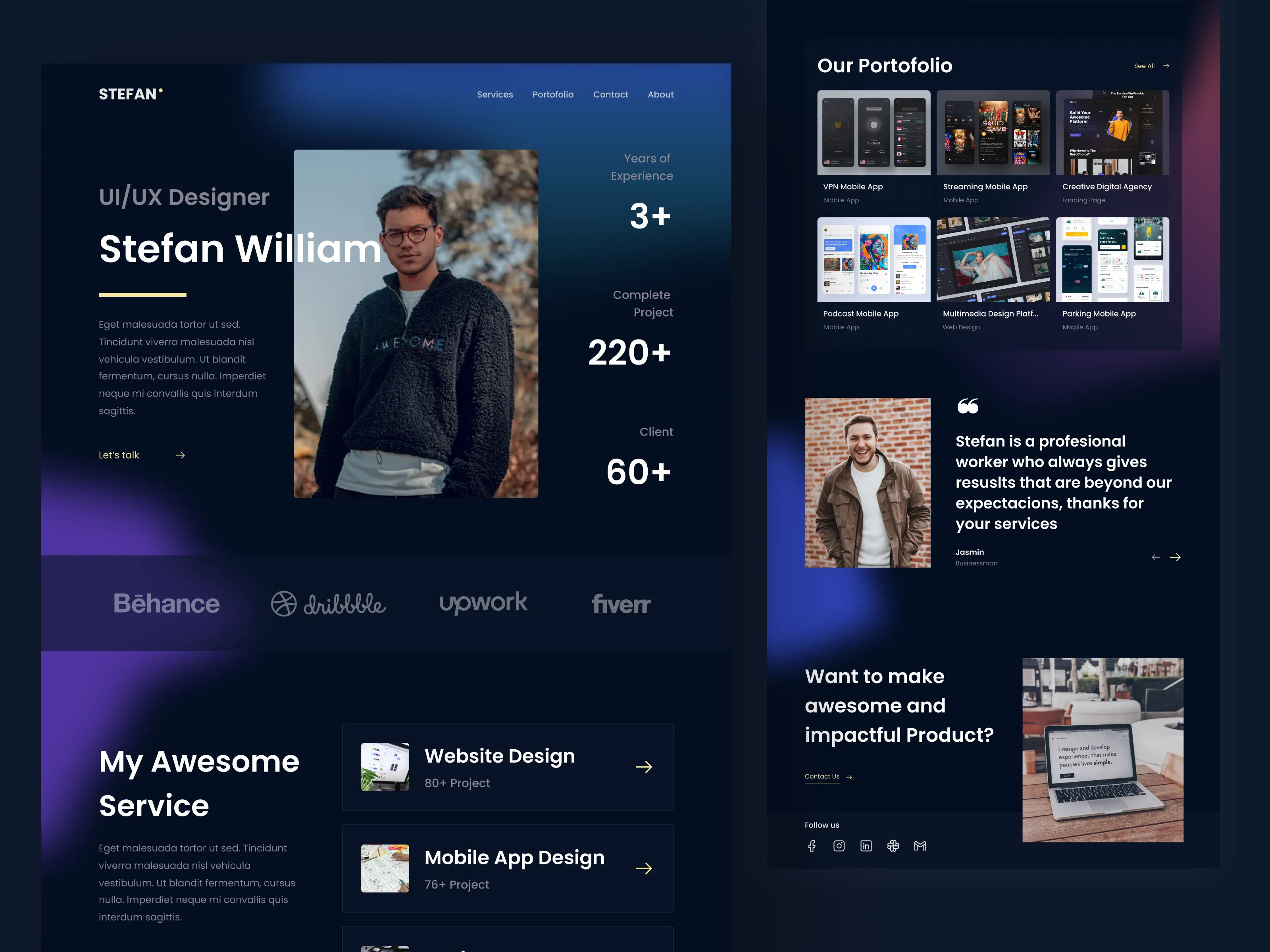 Website Portofolio Modern