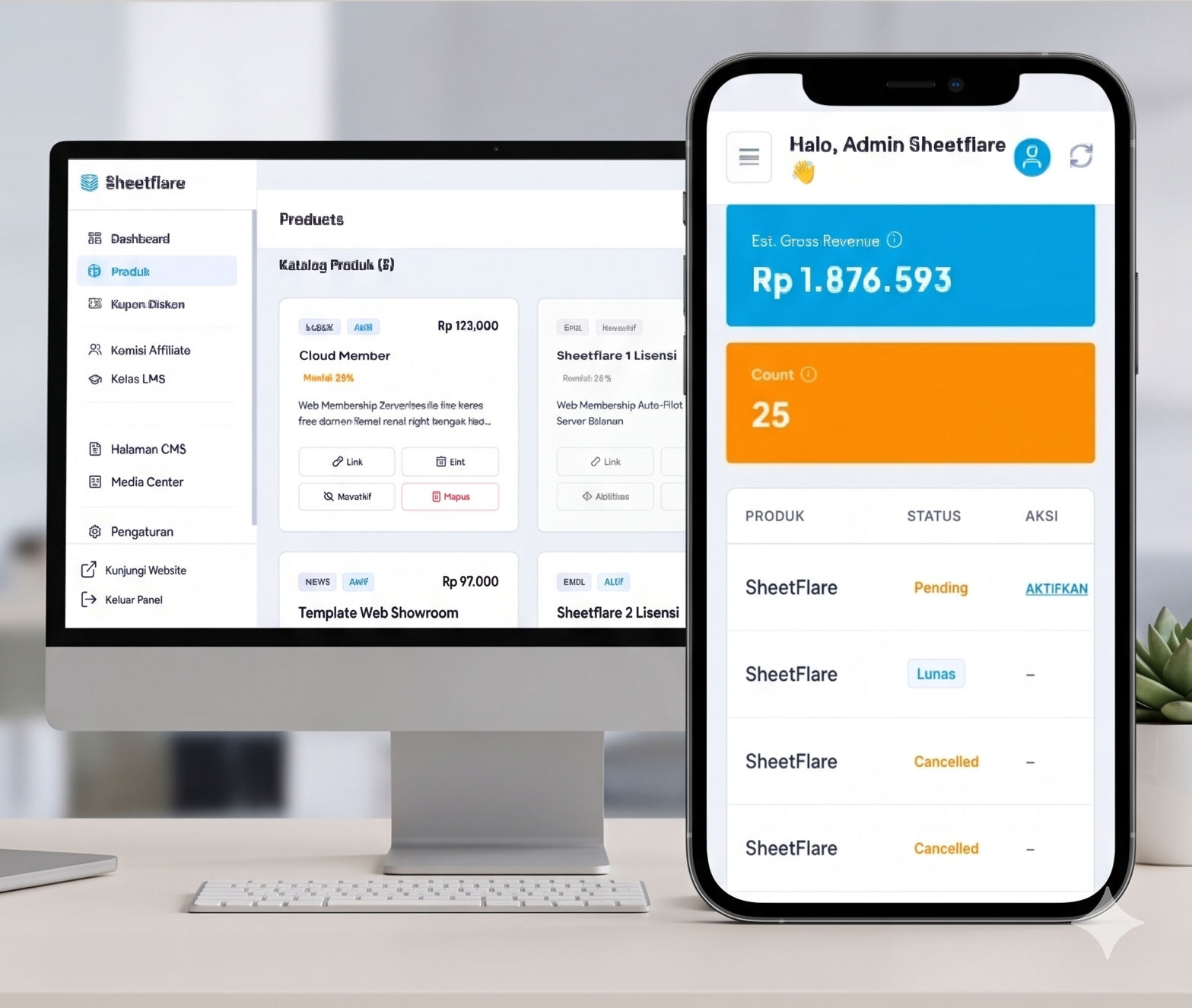 Admin Panel CloudMember